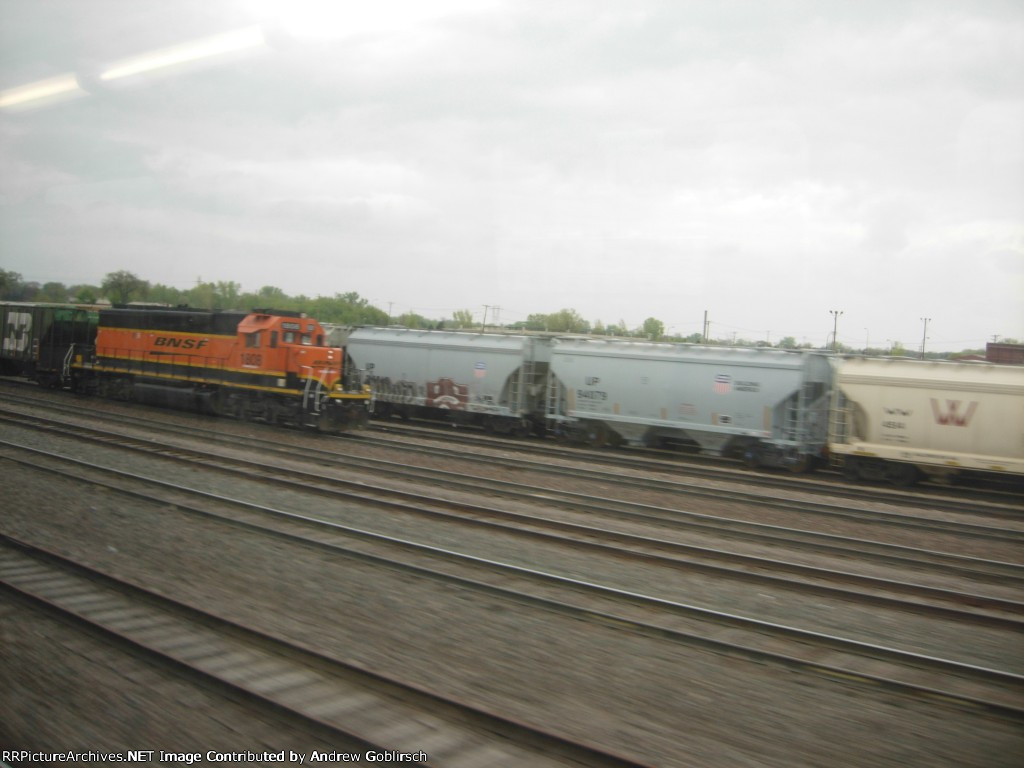 BNSF 1808 + UP 94079